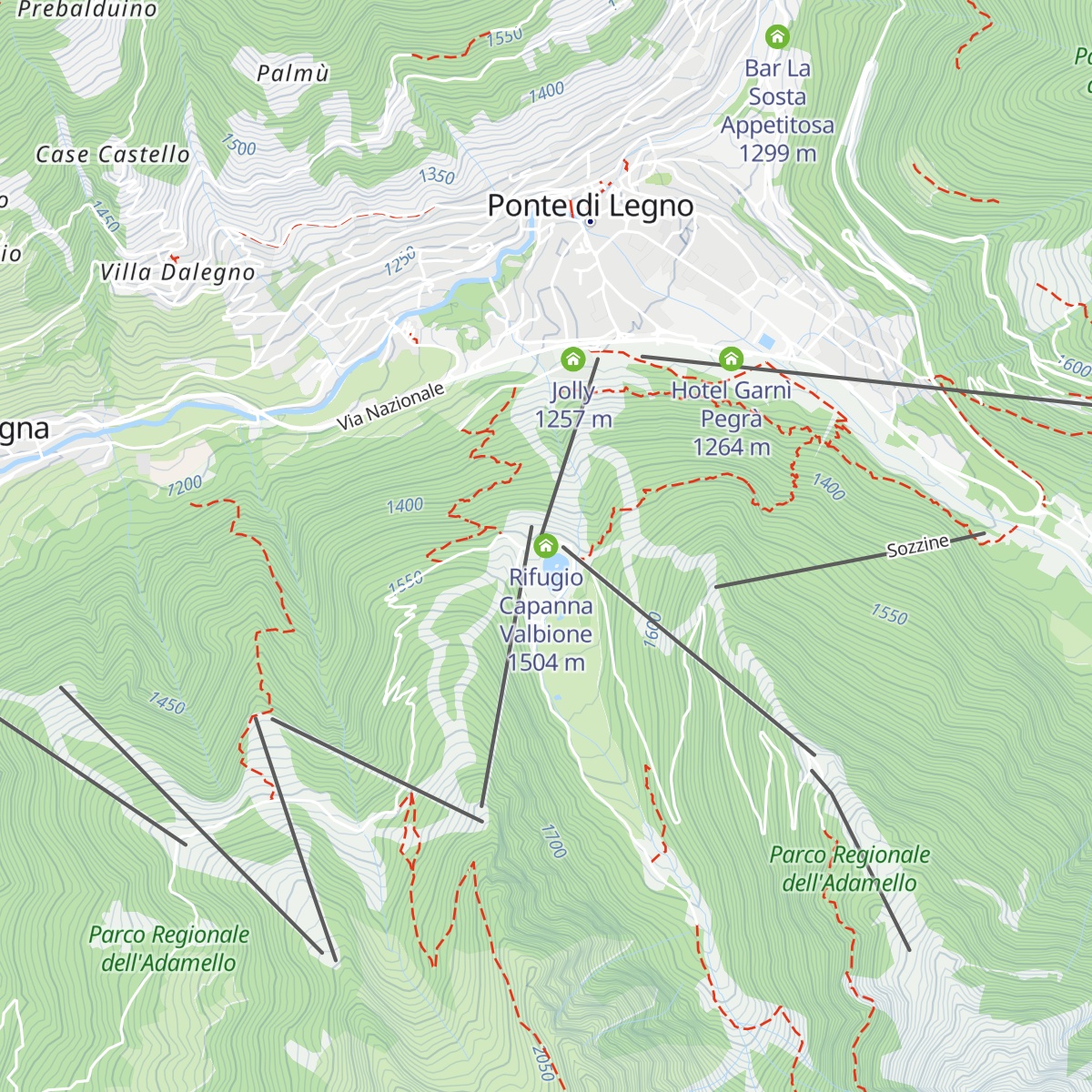 Rifugio Capanna Valbione map