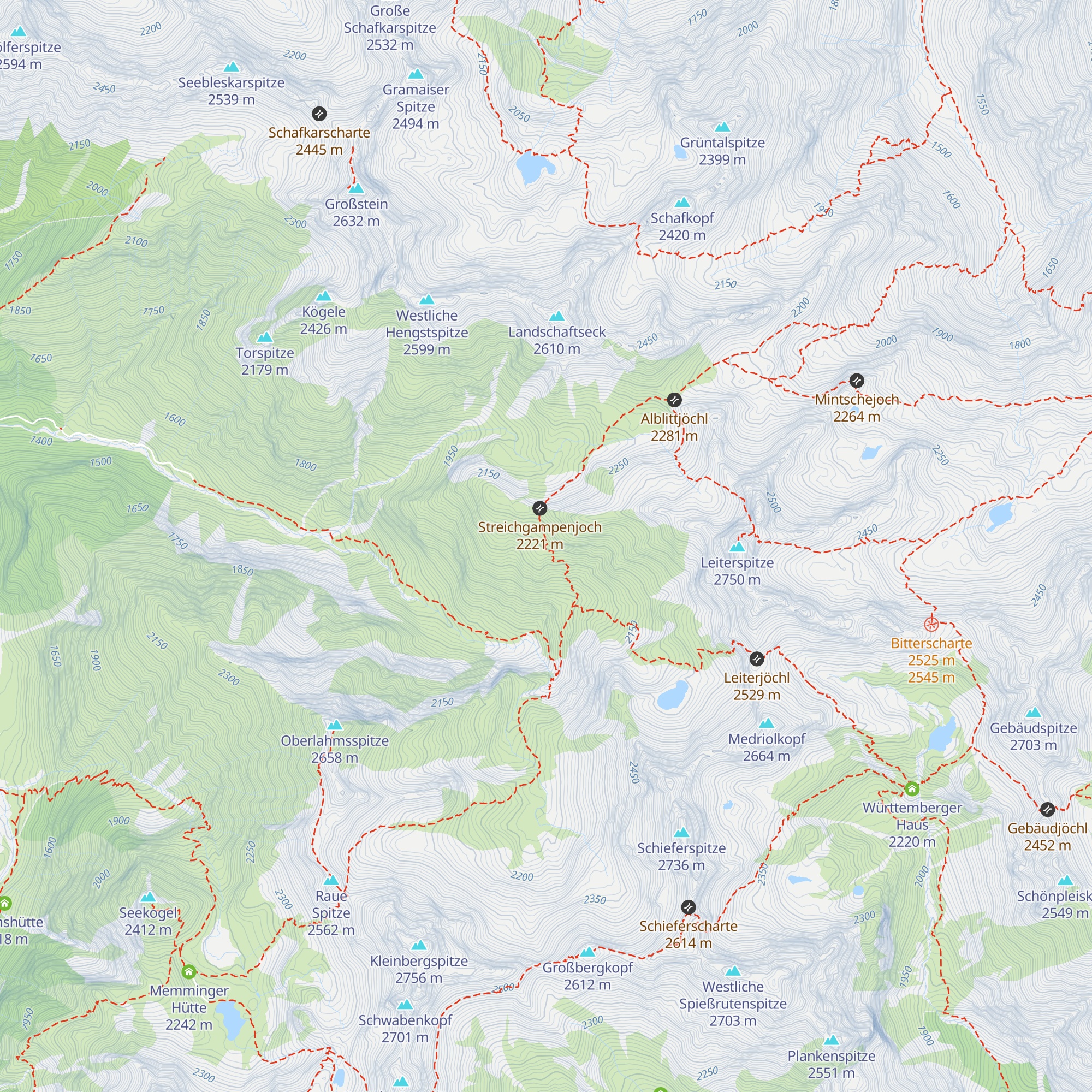 Streichgampenhütte map
