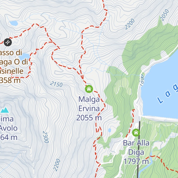 Map of Malga Ervina