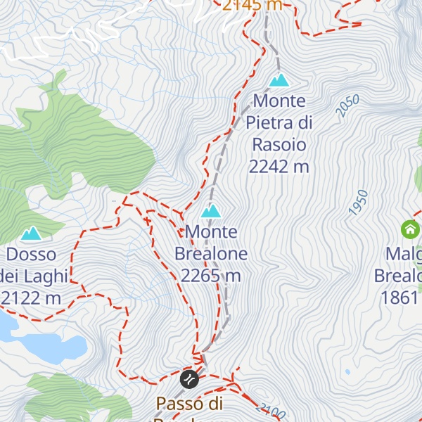 Map of Monte Brealone
