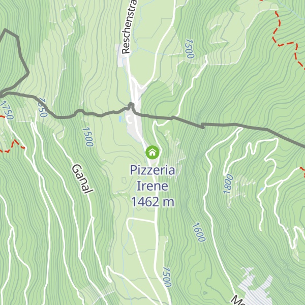 Map of Pizzeria Irene
