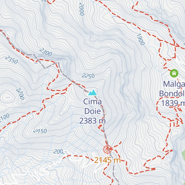 Map of Cima Doie