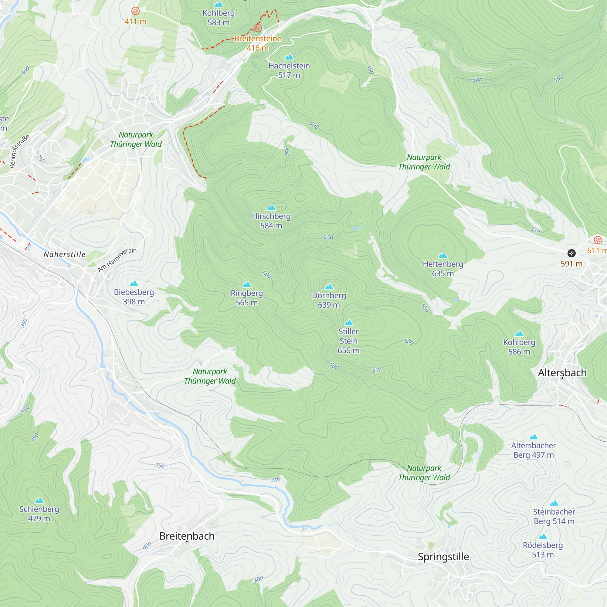 Schutzhütte am Dörnberg map