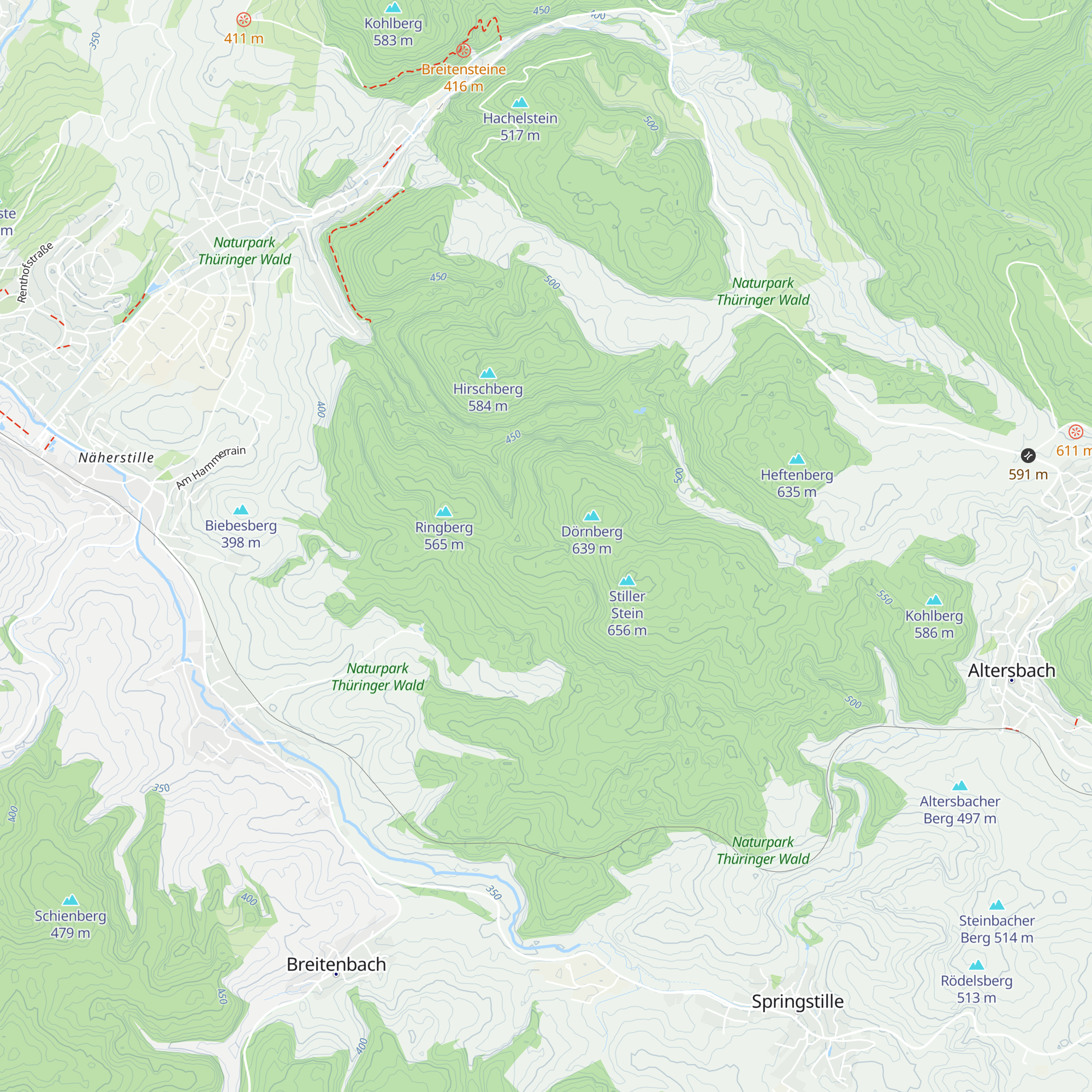 Schutzhütte am Dörnberg map