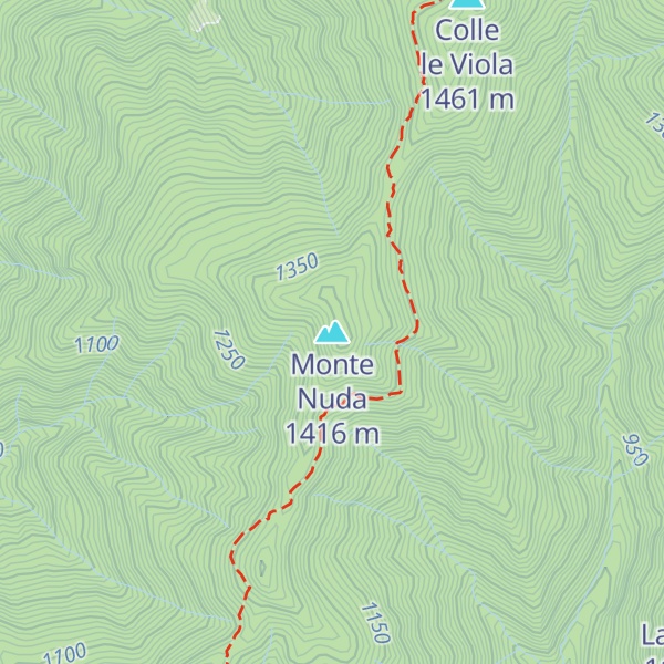 Map of Monte Nuda