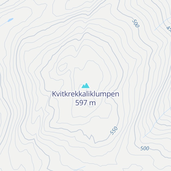 Map of Kvitkrekkaliklumpen