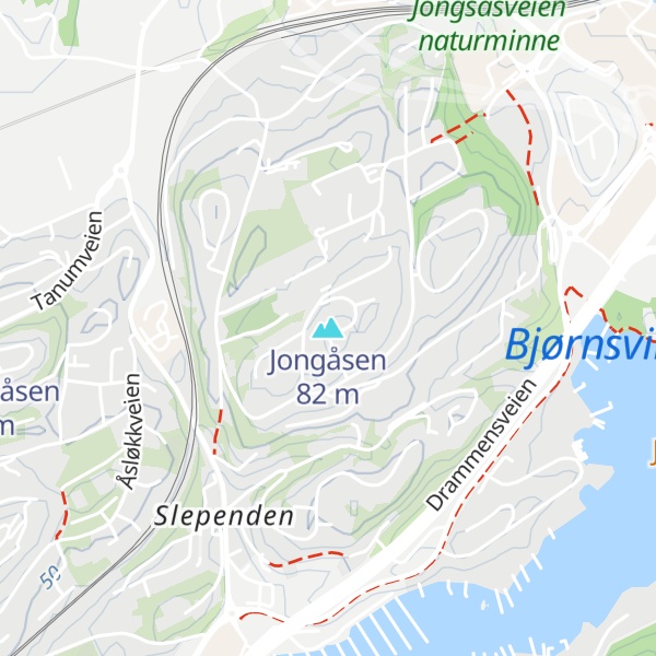 Map of Jongåsen