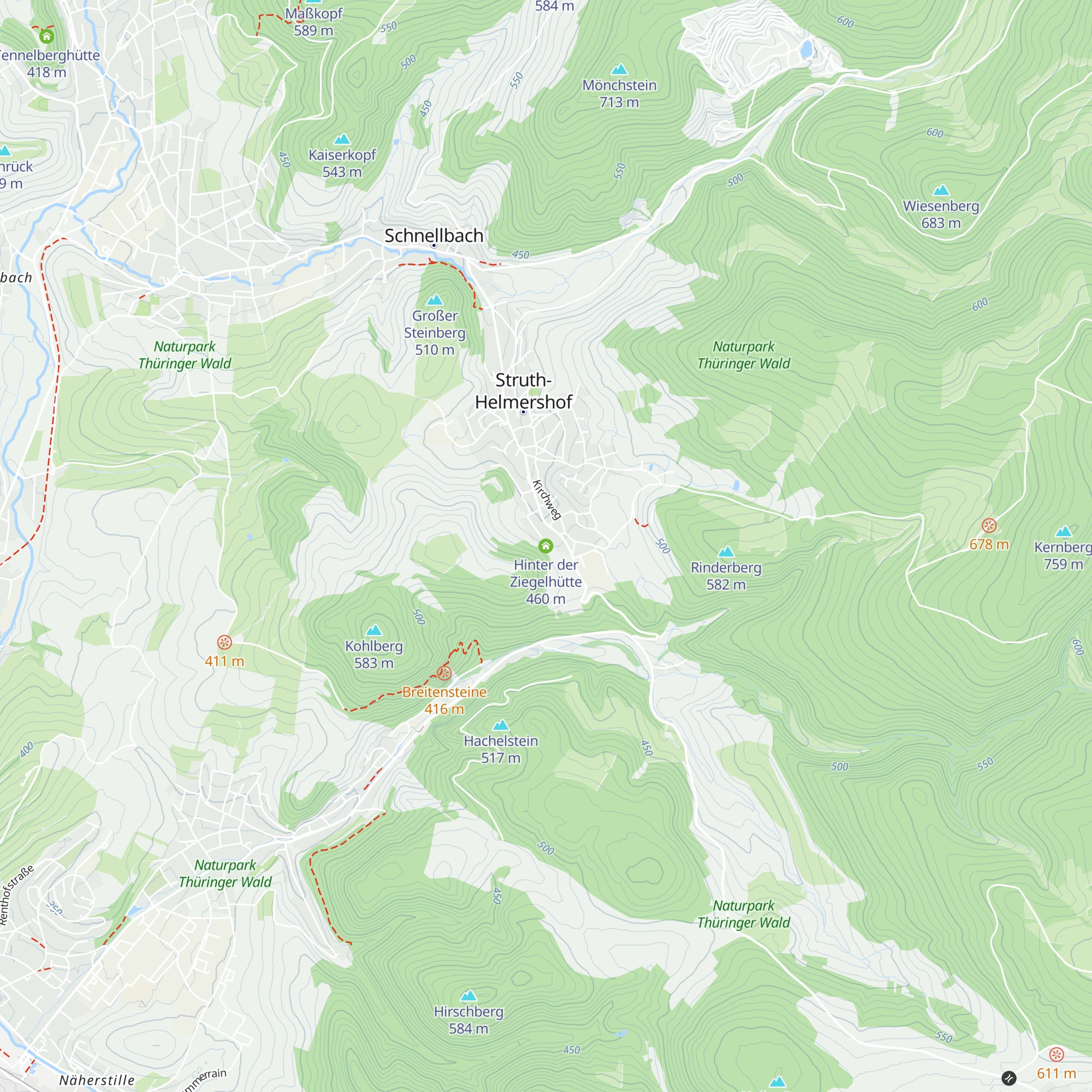Hinter der Ziegelhütte map