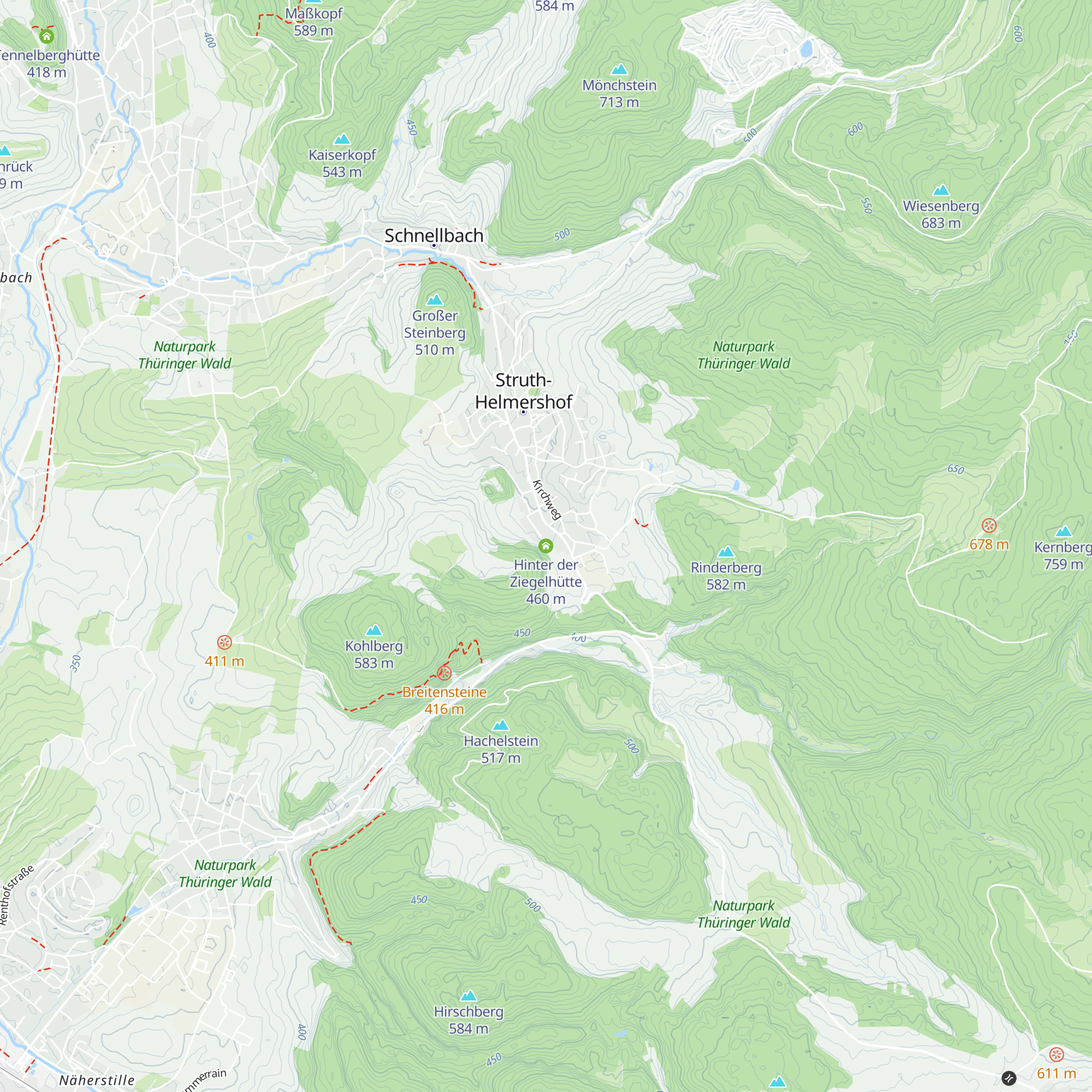Hinter der Ziegelhütte map