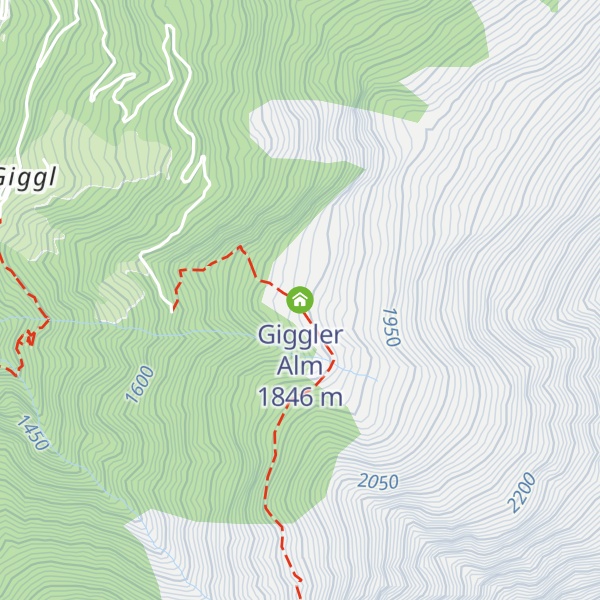 Map of Giggler Alm