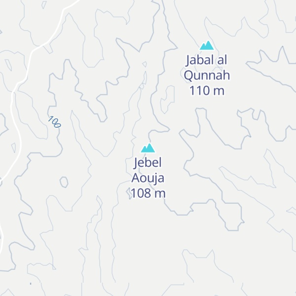 Map of Jebel Aouja