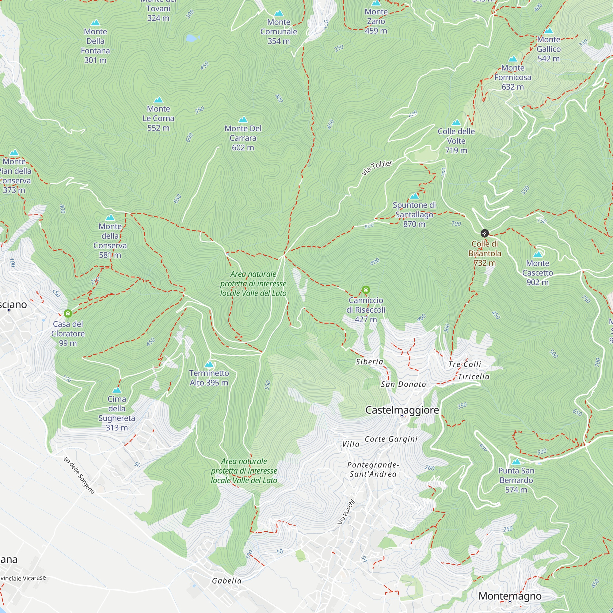 Capanna Fonte a Noce map