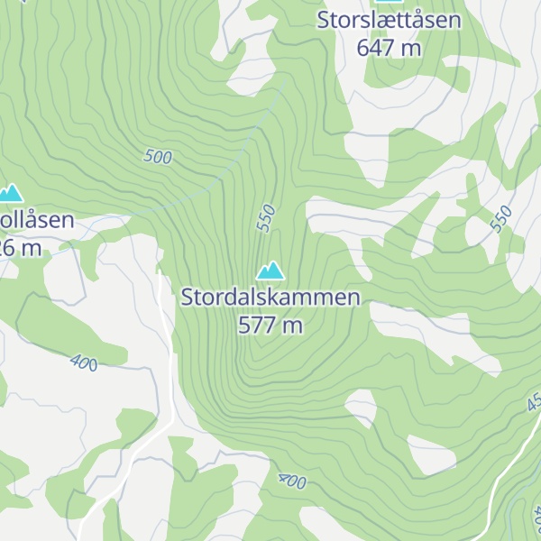Map of Stordalskammen