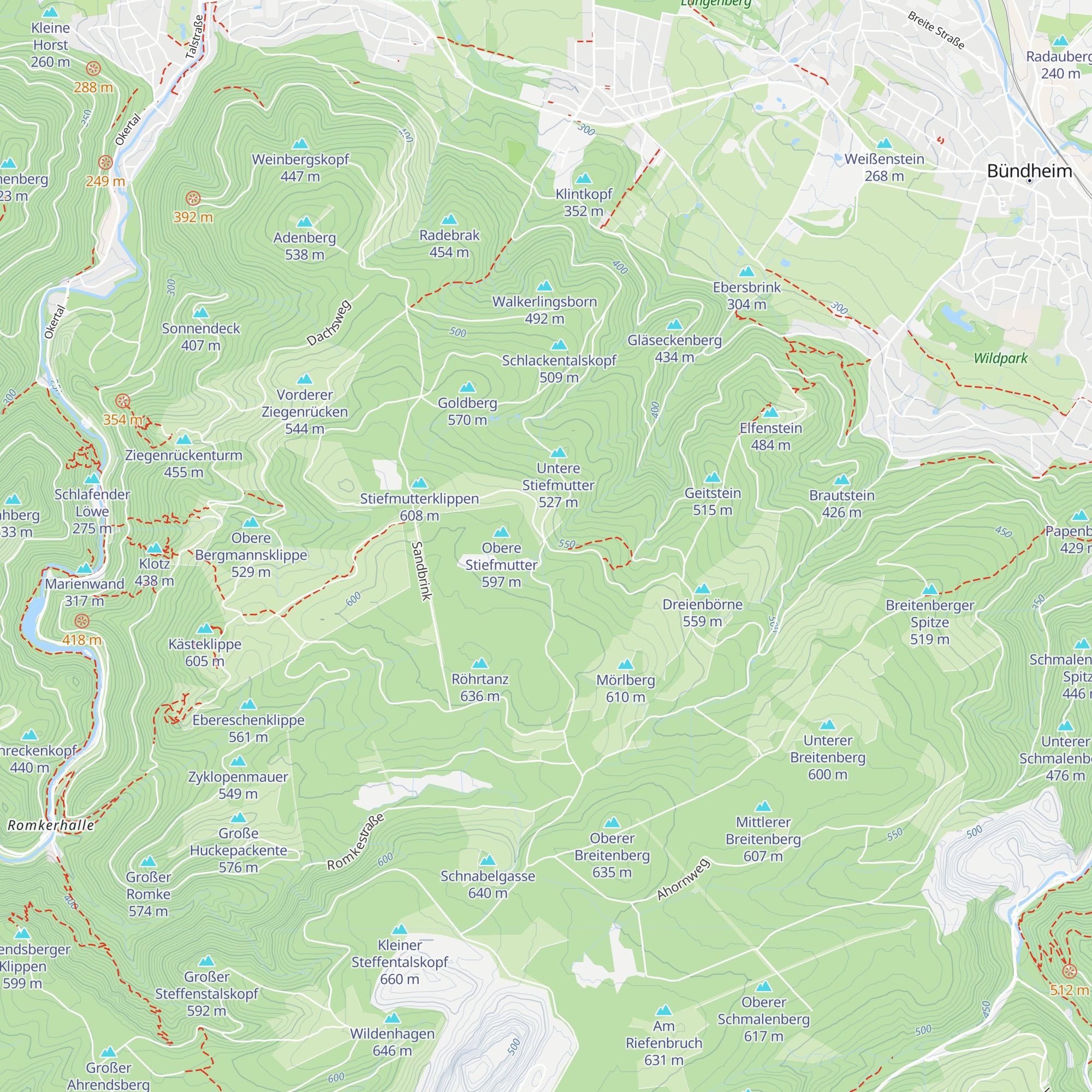 Schutzhütte Altenschlewecke map