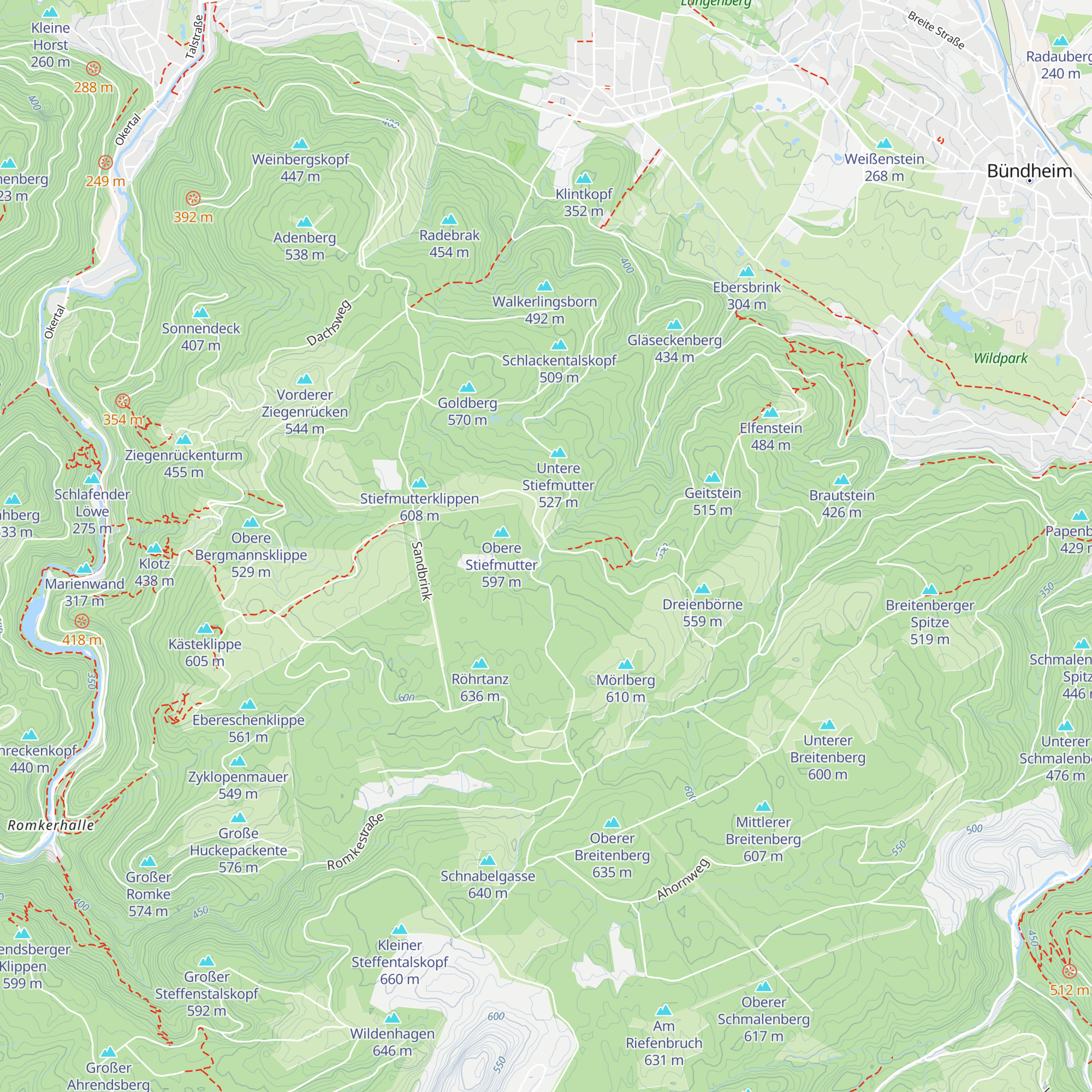 Schutzhütte Altenschlewecke map