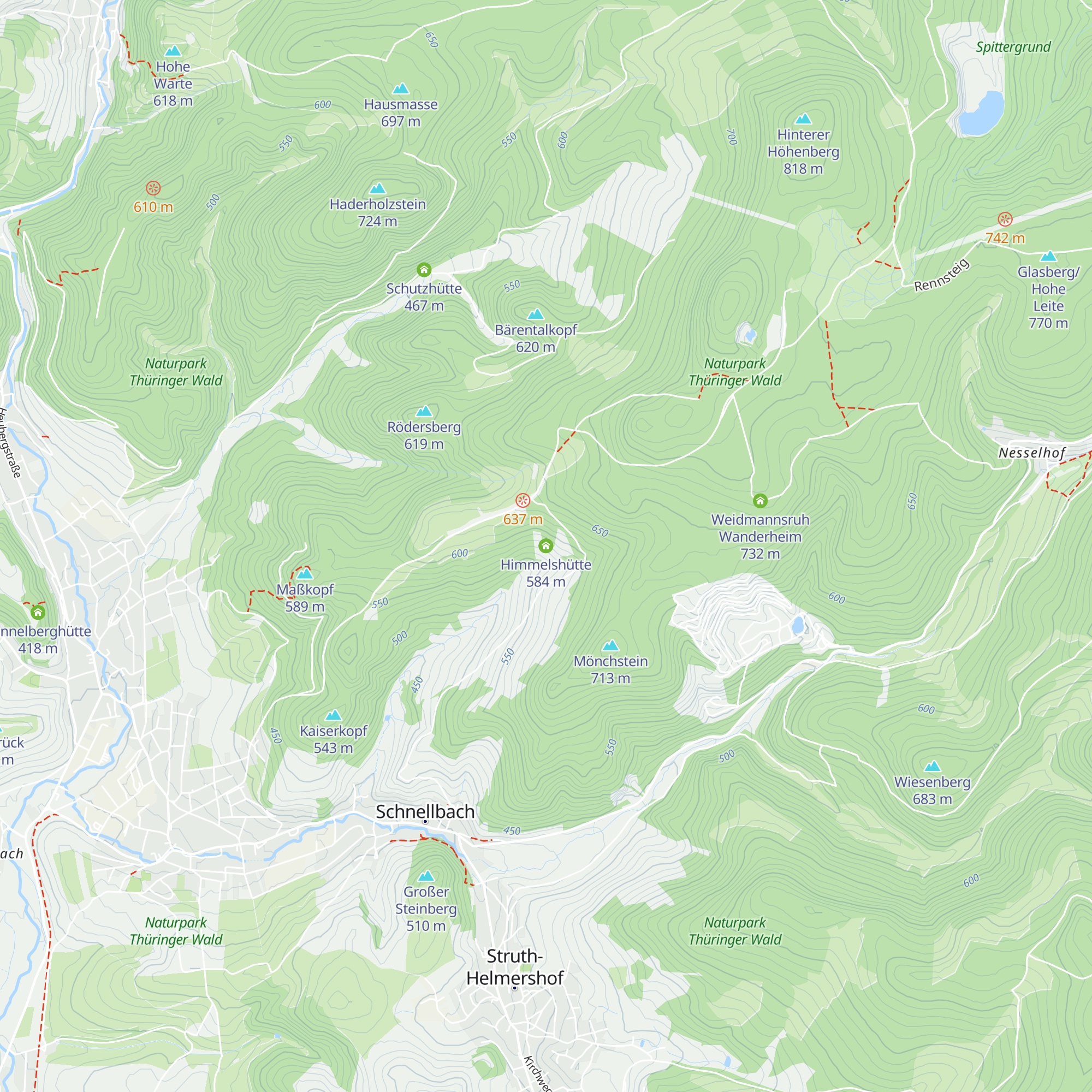 Himmelshütte map