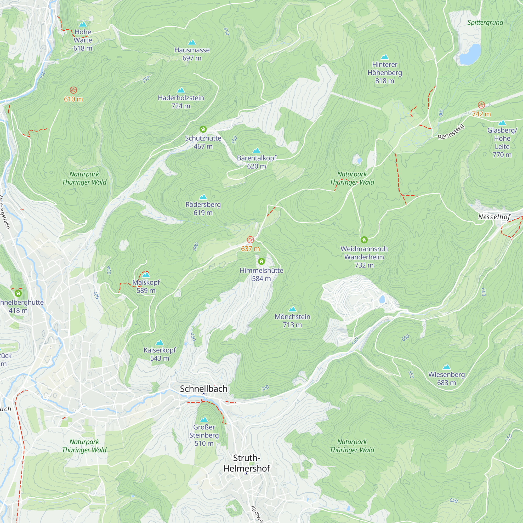Himmelshütte map