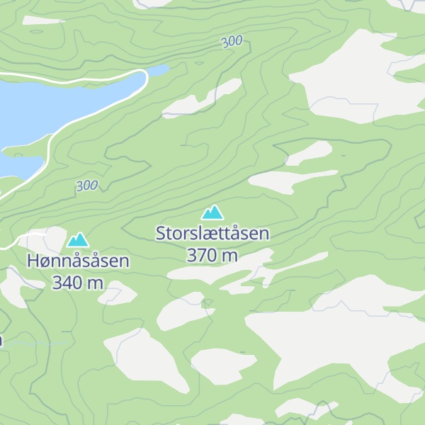 Map of Storslættåsen
