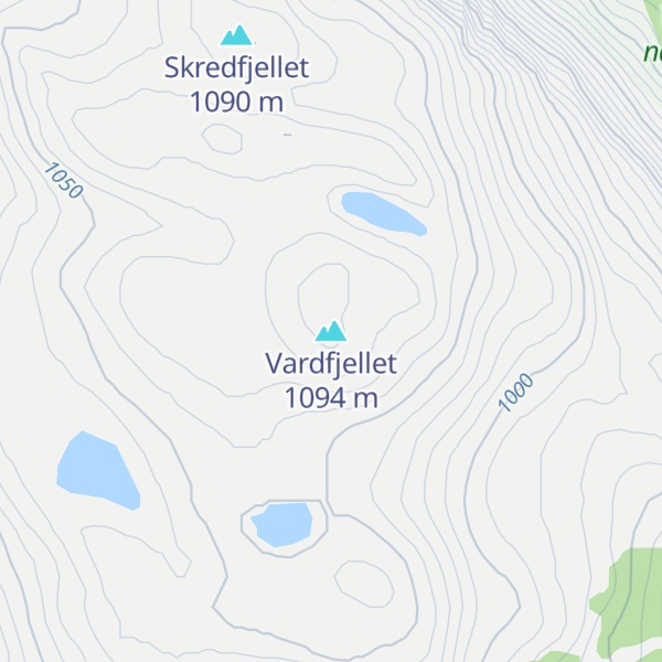 Map of Vardfjellet