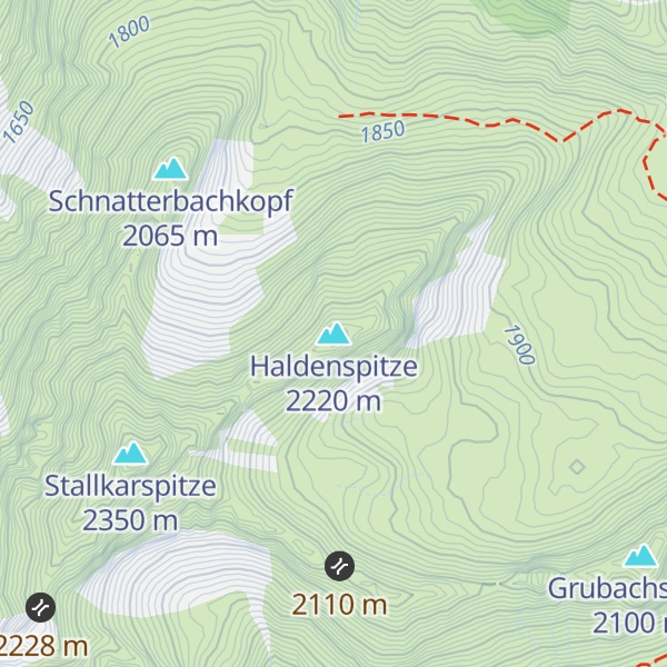 Map of Haldenspitze