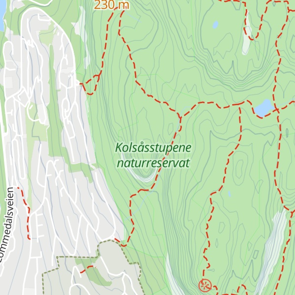 Map of Lille Kolsås