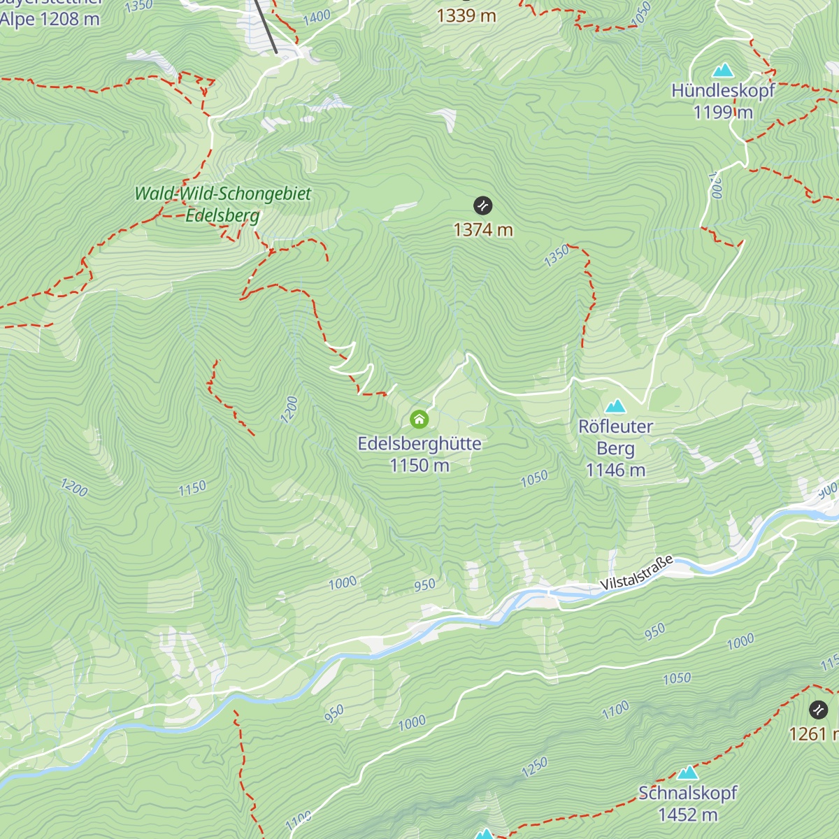 Edelsberghütte map