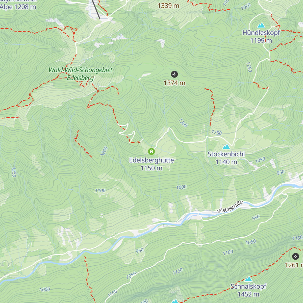 Edelsberghütte map