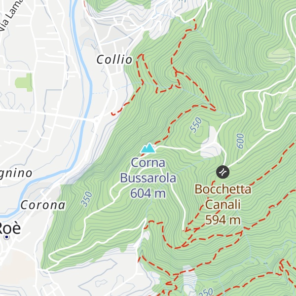 Map of Corna Bussarola