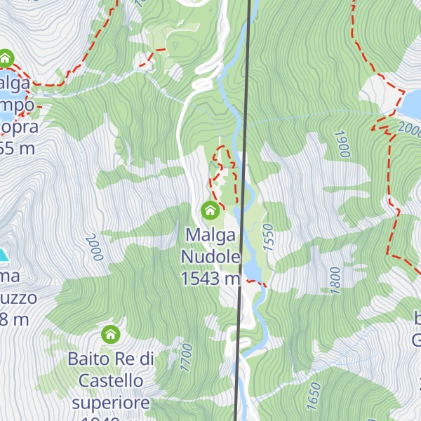 Map of Malga Nudole