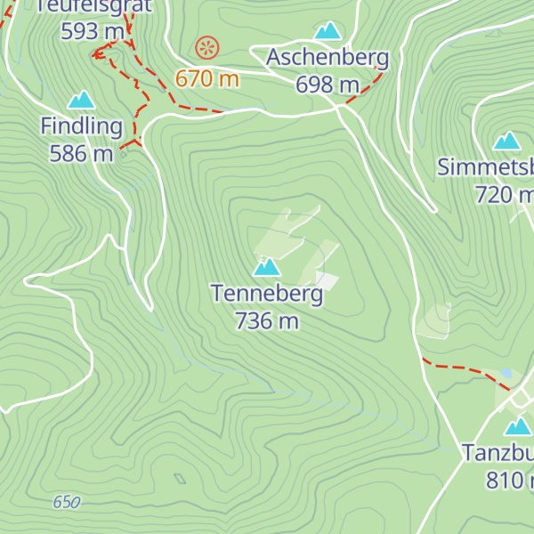 Map of Tenneberg