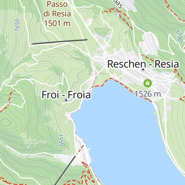 Map of Castelletto sul Lago - Schlössel