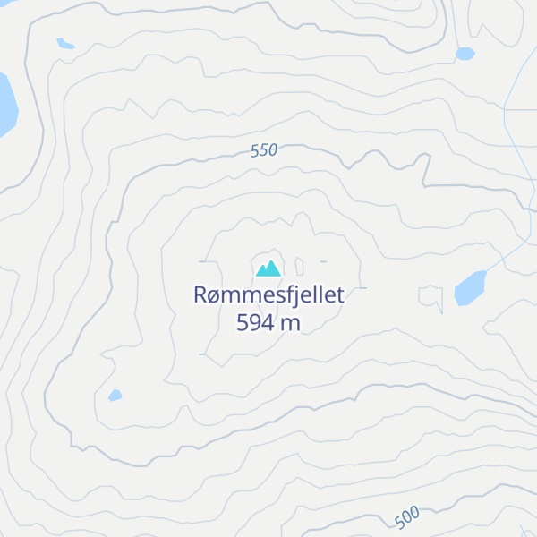 Map of Rømmesfjellet