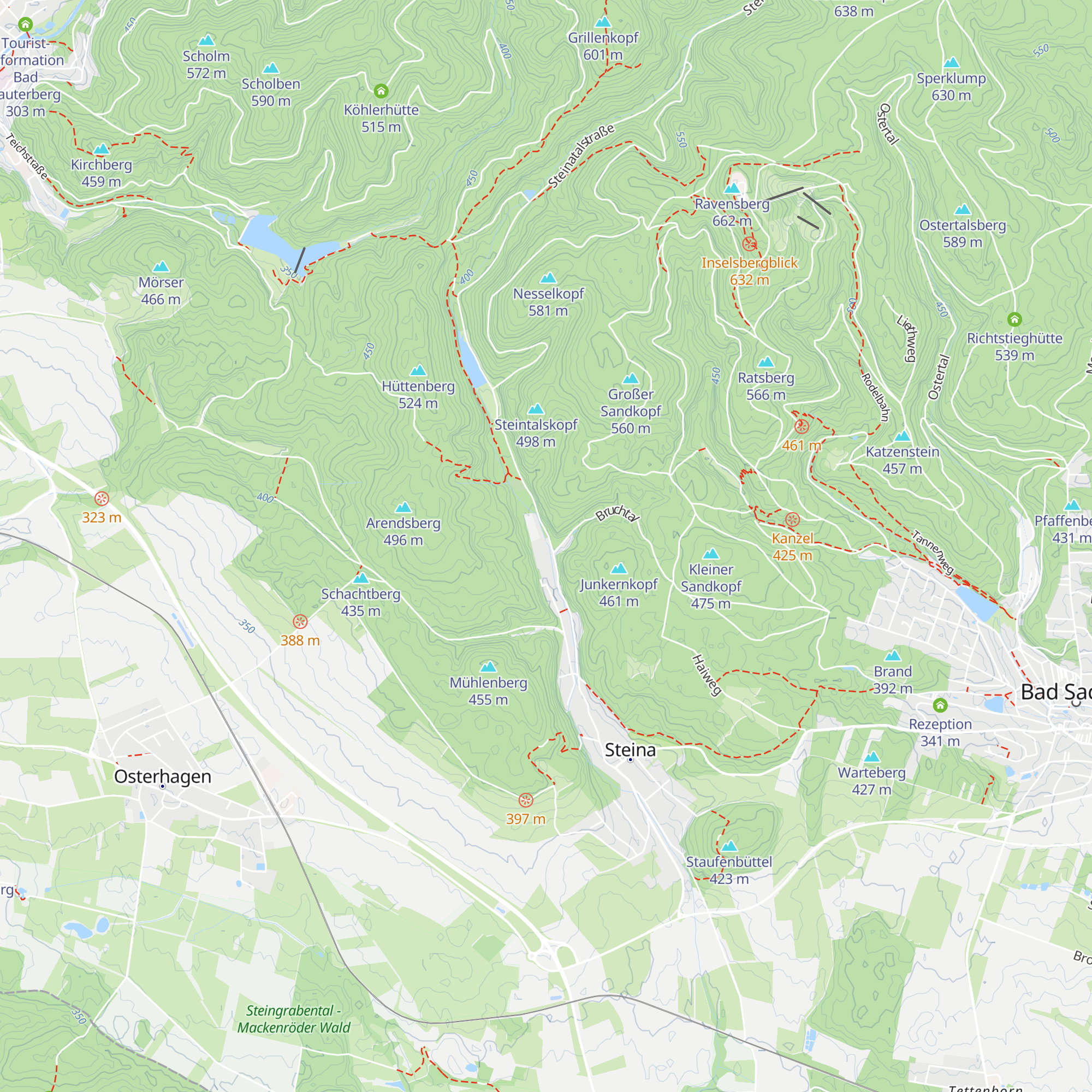Köhlerhütte Steina map