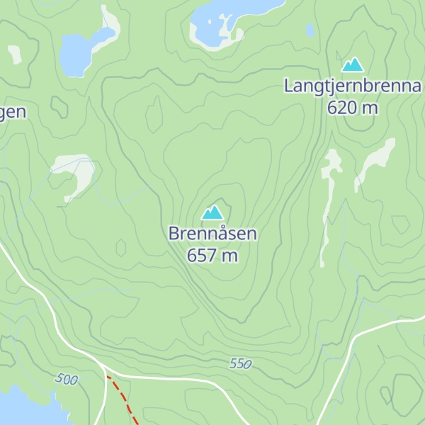 Map of Brennåsen