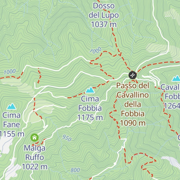 Map of Cima Fobbia