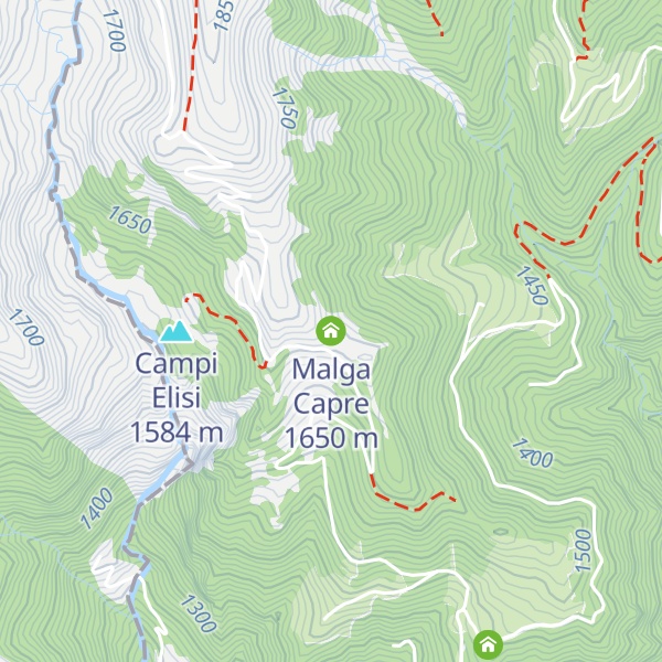 Map of Malga Capre