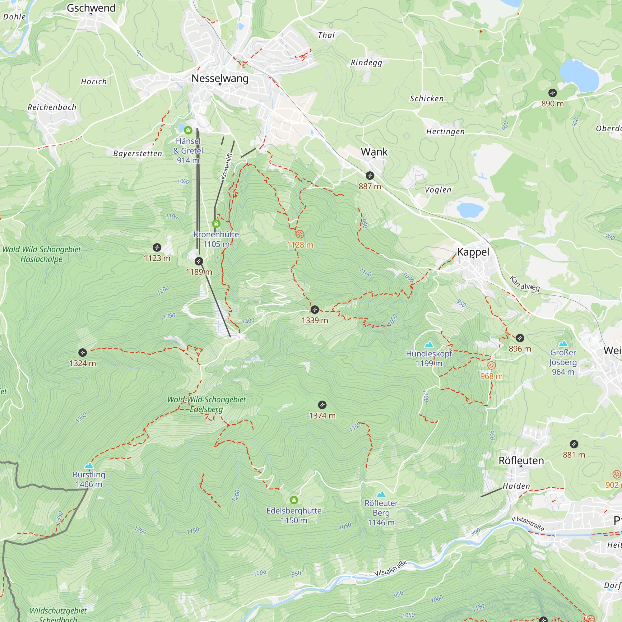 Kappeler Alp map