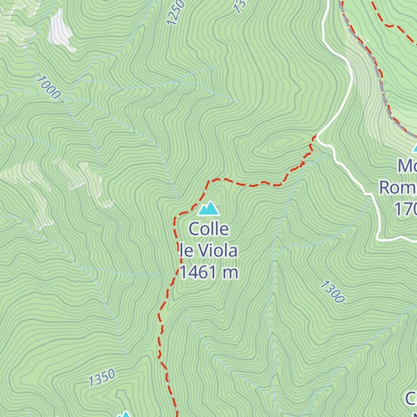 Map of Colle le Viola