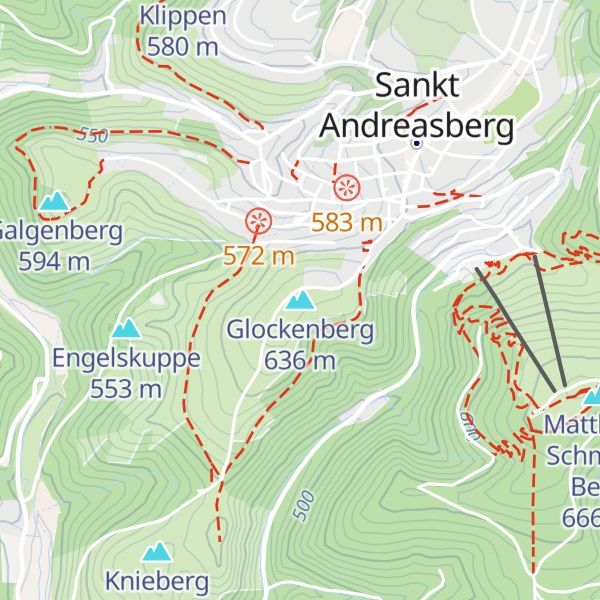 Map of Glockenberg