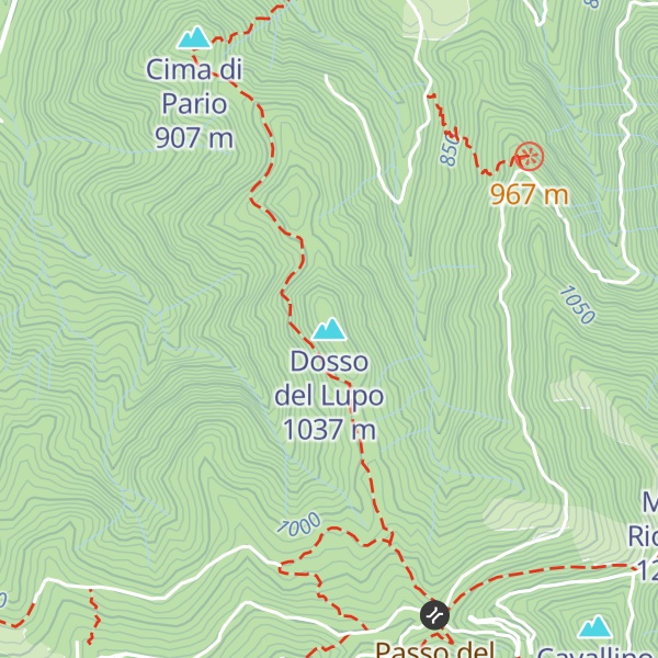 Map of Dosso del Lupo