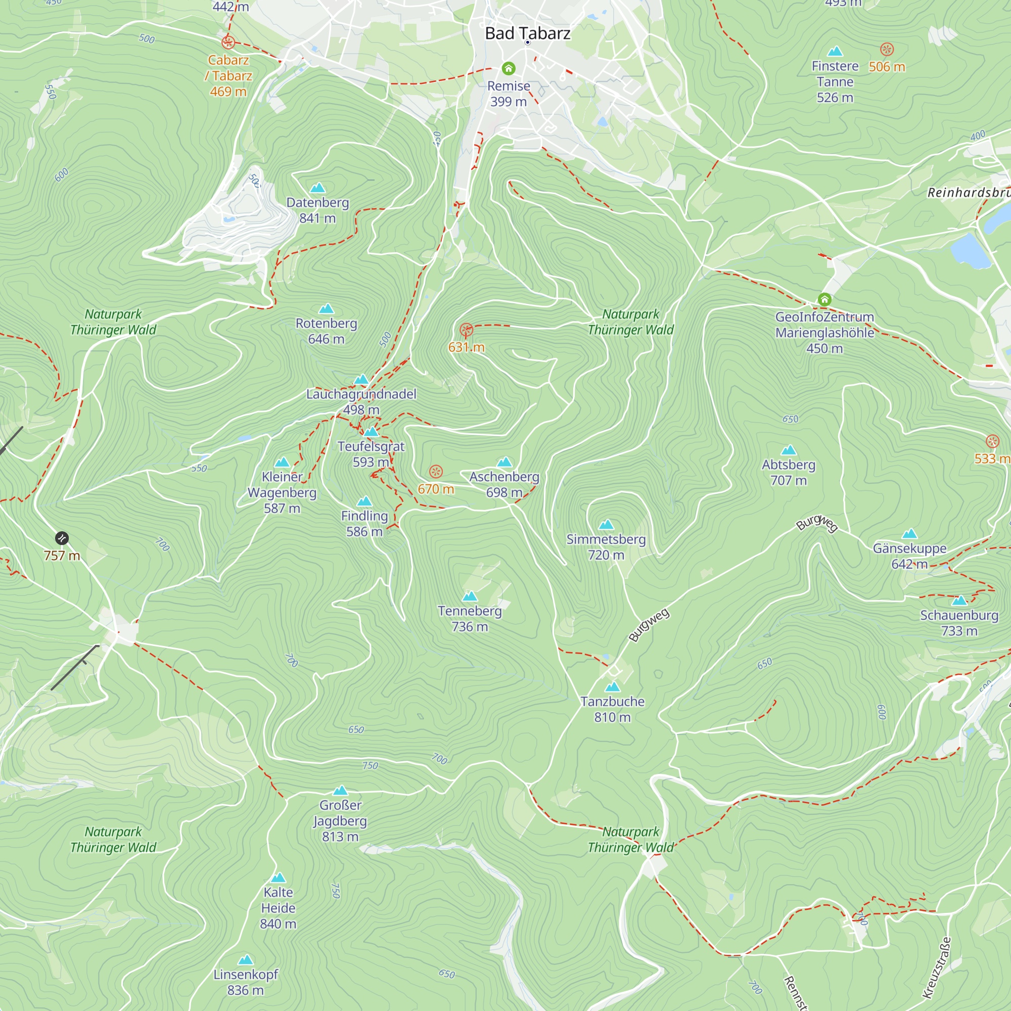 Schutzhütte Fünfarmiger Wegweiser map