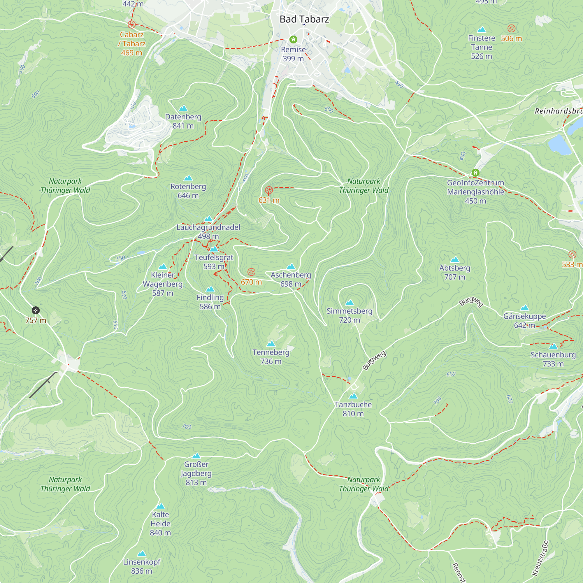 Schutzhütte Fünfarmiger Wegweiser map