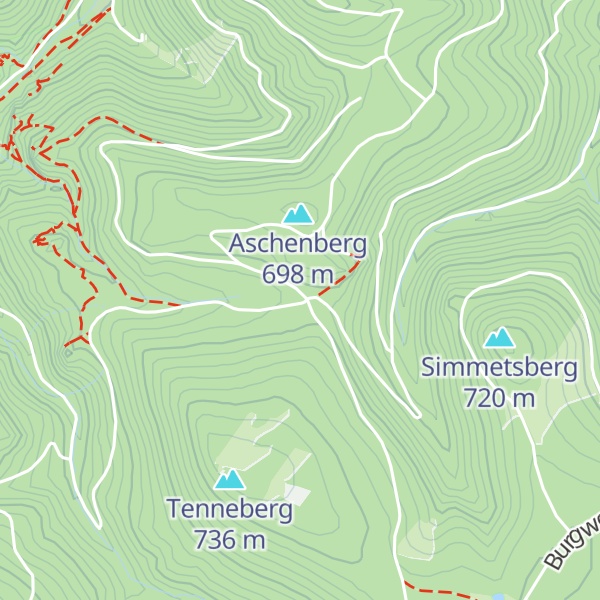 Map of Schutzhütte Fünfarmiger Wegweiser