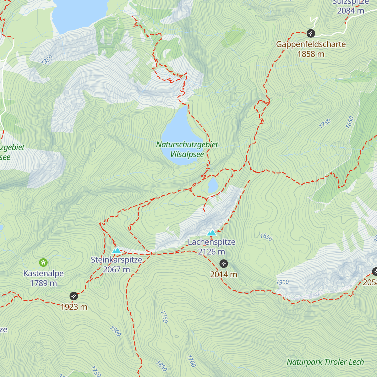 Landsberger Hütte map