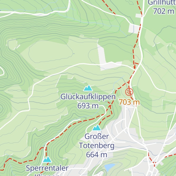 Map of Glückaufklippen