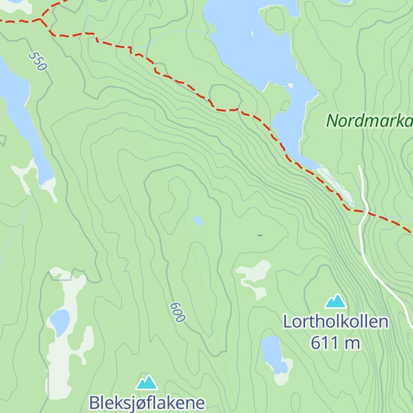 Map of Lorthullkollene
