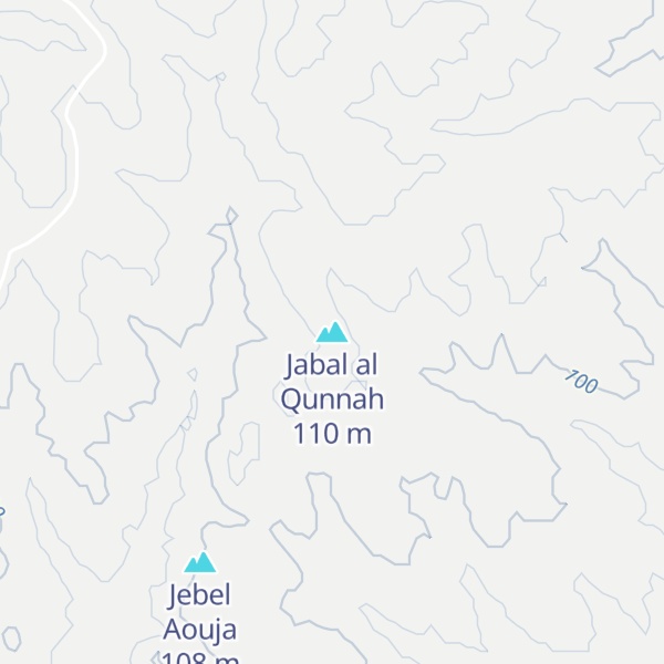 Map of Jabal al Qunnah