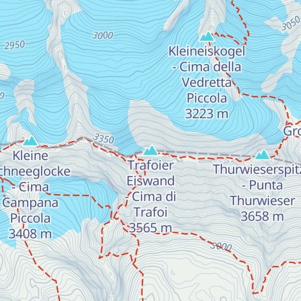 Map of Trafoier Eiswand - Cima di Trafoi