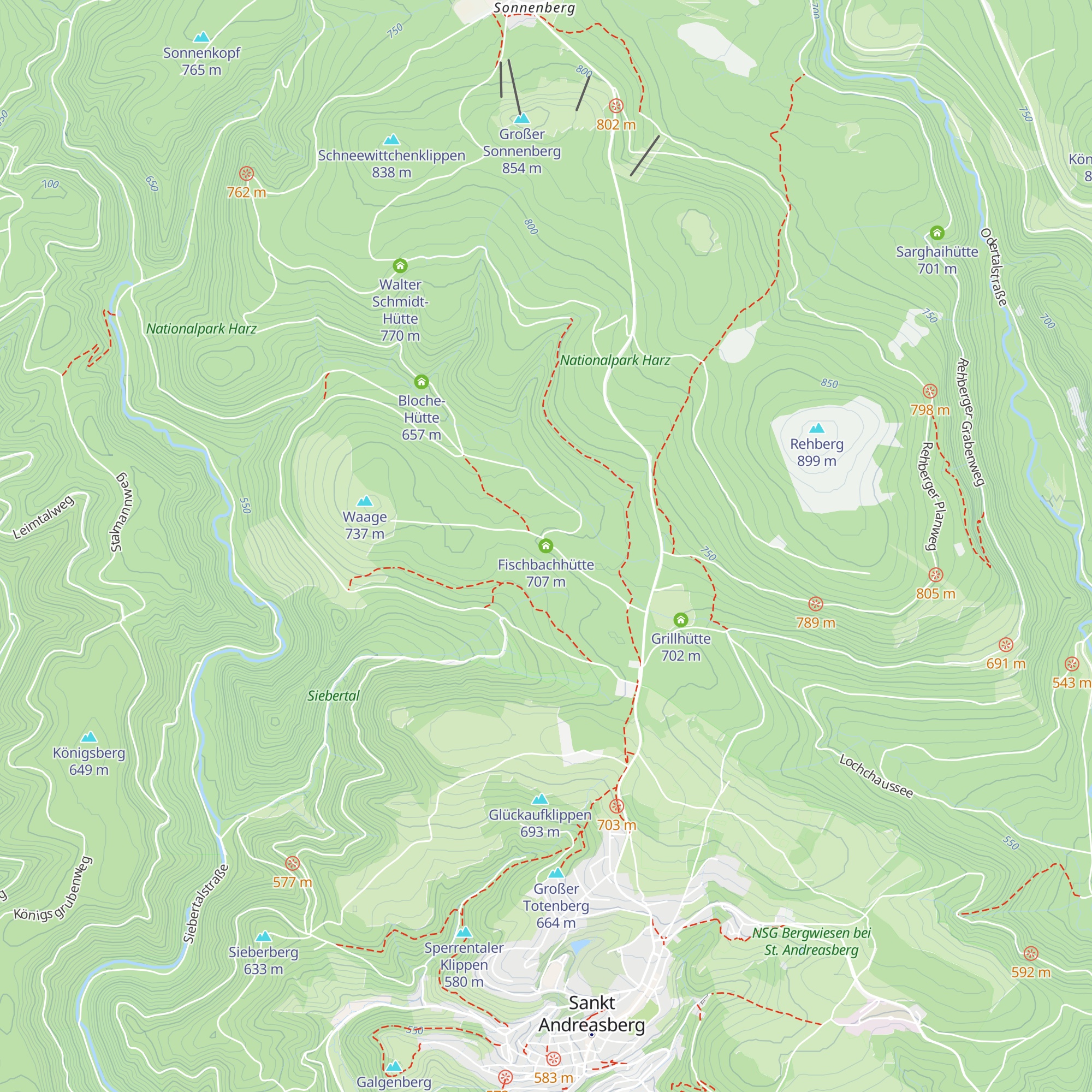 Fischbachhütte map