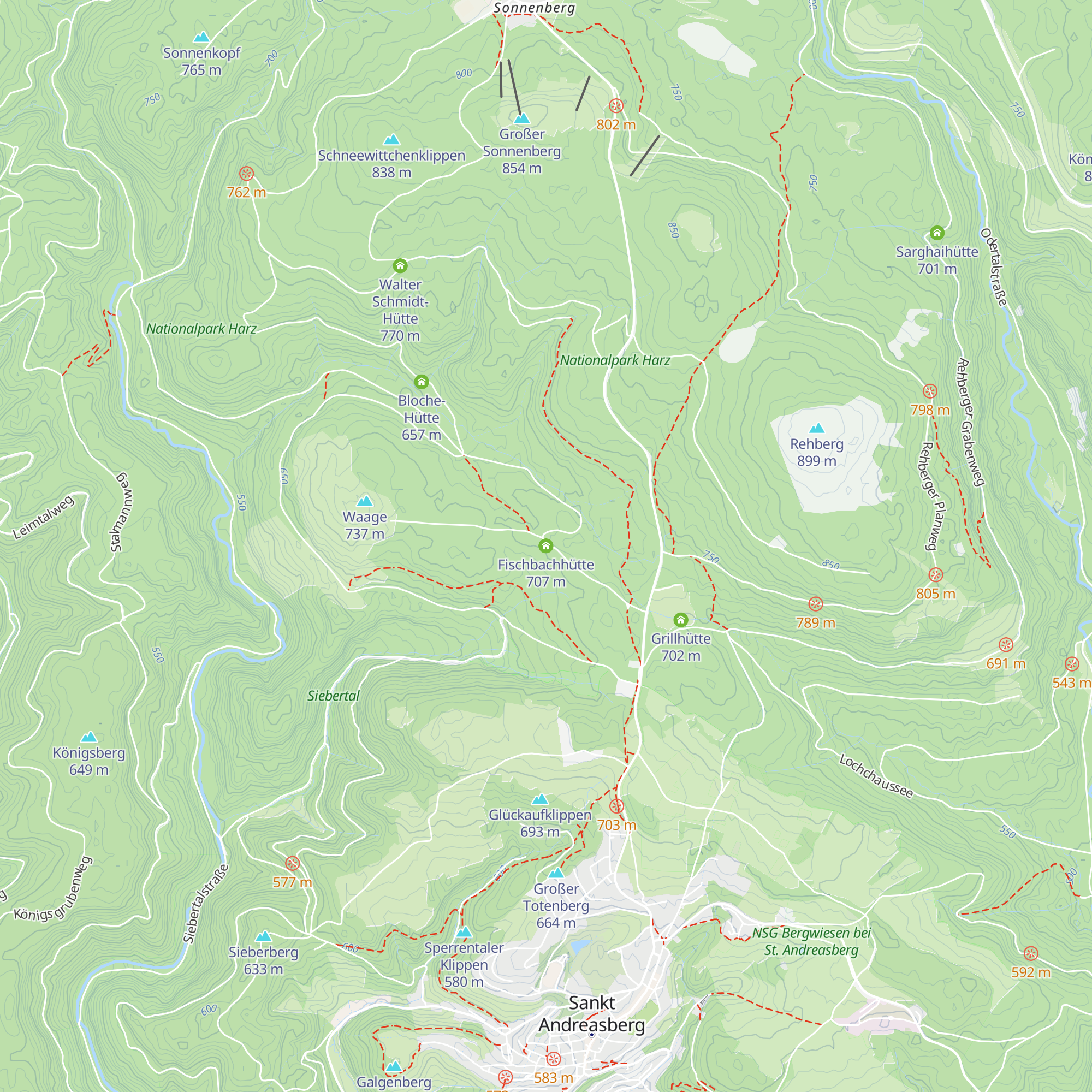 Fischbachhütte map